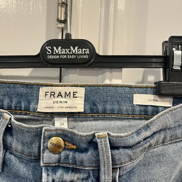 Frame Denim Light Blue Distressed Jeans - Picture 3 of 4